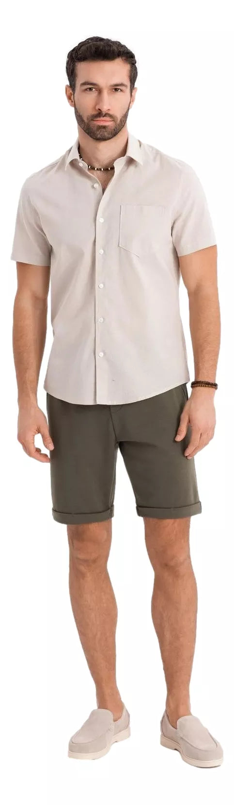 Vīriešu haki krāsas šorti Optin