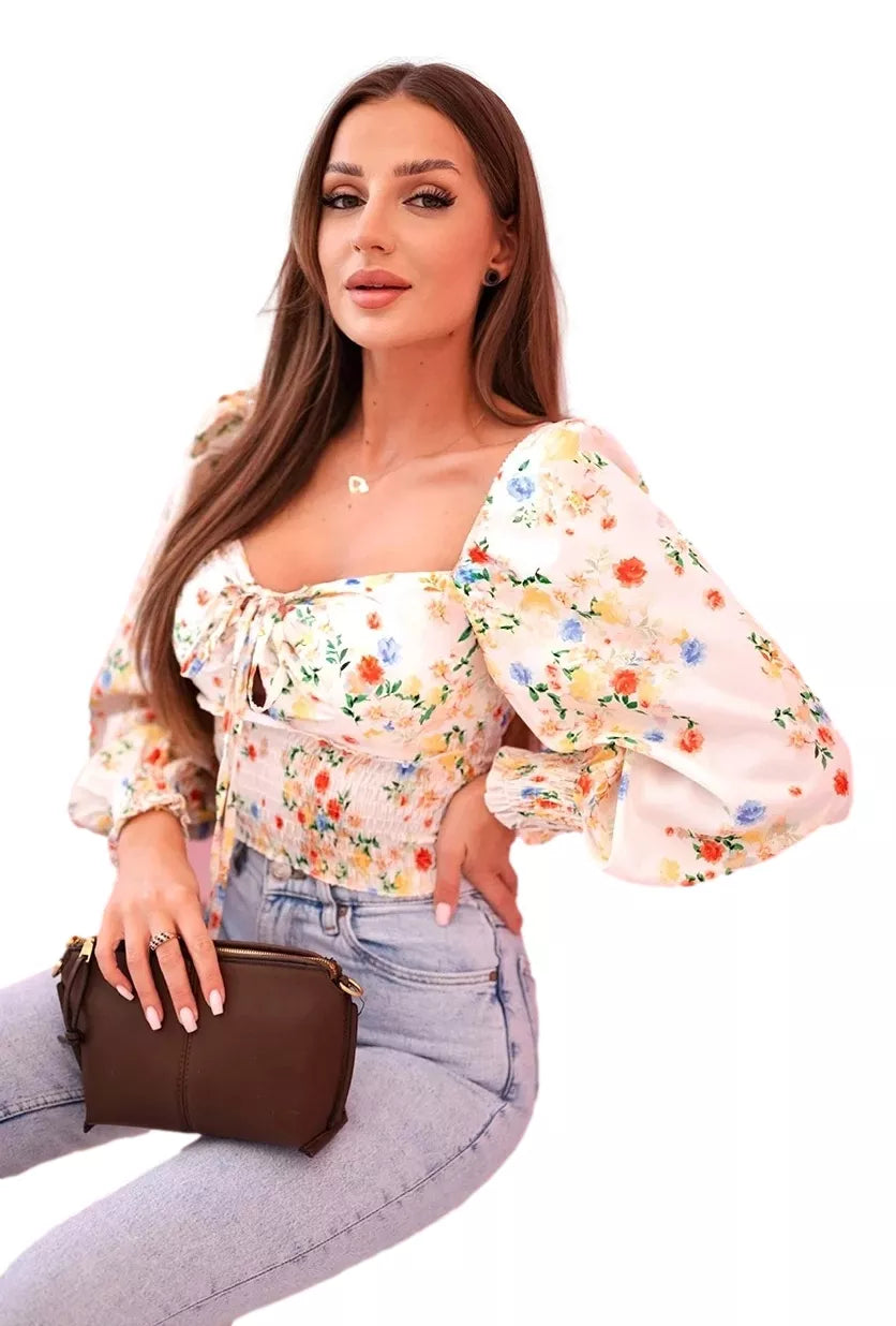 Sieviešu brūna blūze Doni