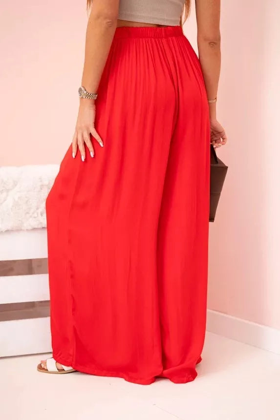 Sieviešu platas sarkanas bikses Andi