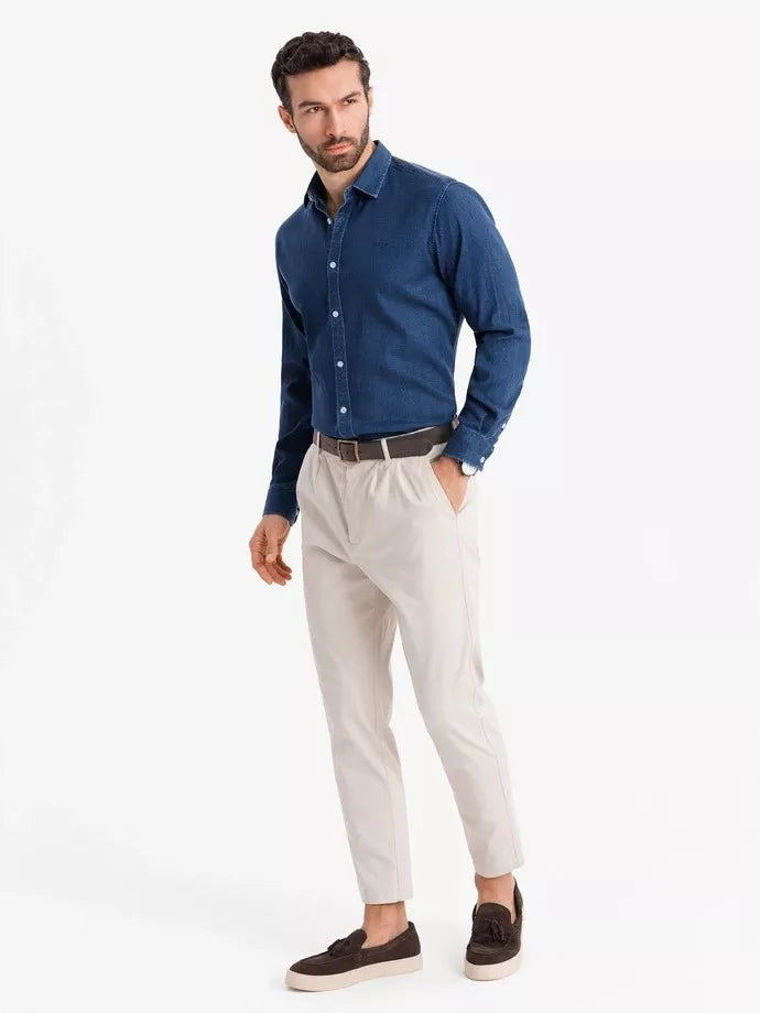 Vīriešu džinsa tumši zils krekls Mant