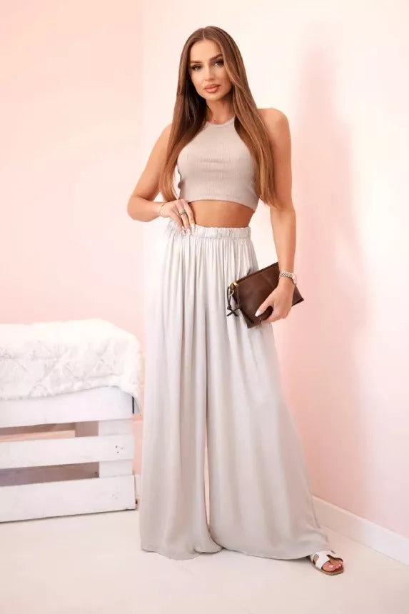 Sieviešu platas brūnas bikses Andi