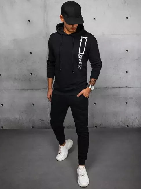 Vīriešu melns uzvalks Over