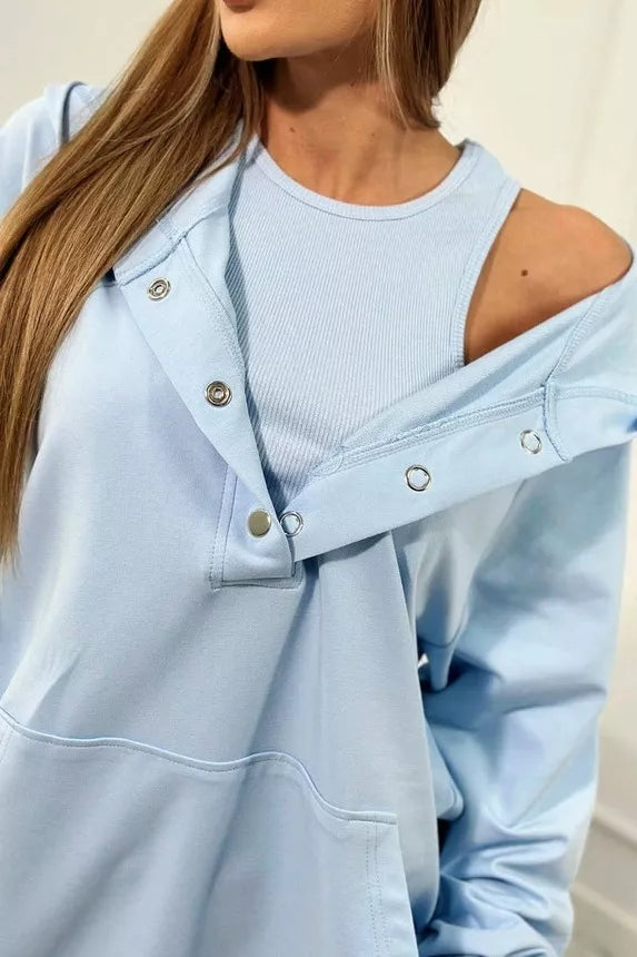 Sieviešu zils trīsdaļīgs komplekts Kimi.