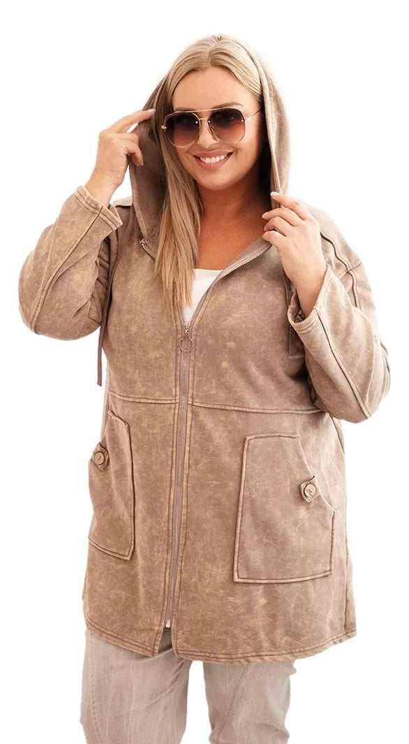 Sieviešu brūns kapučjakas krekls Alvor