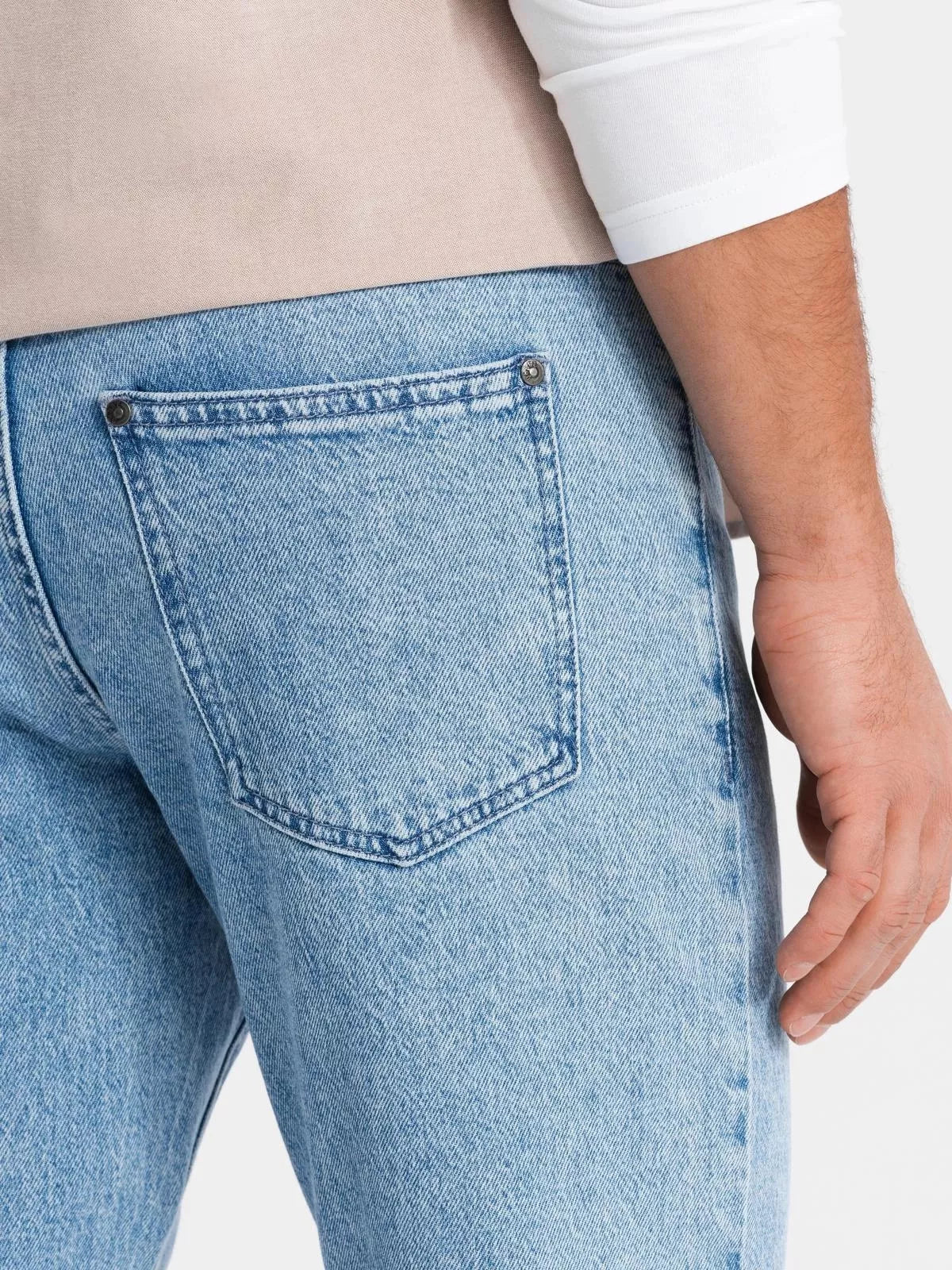 Vīriešu zilas džinsa bikses Alvi