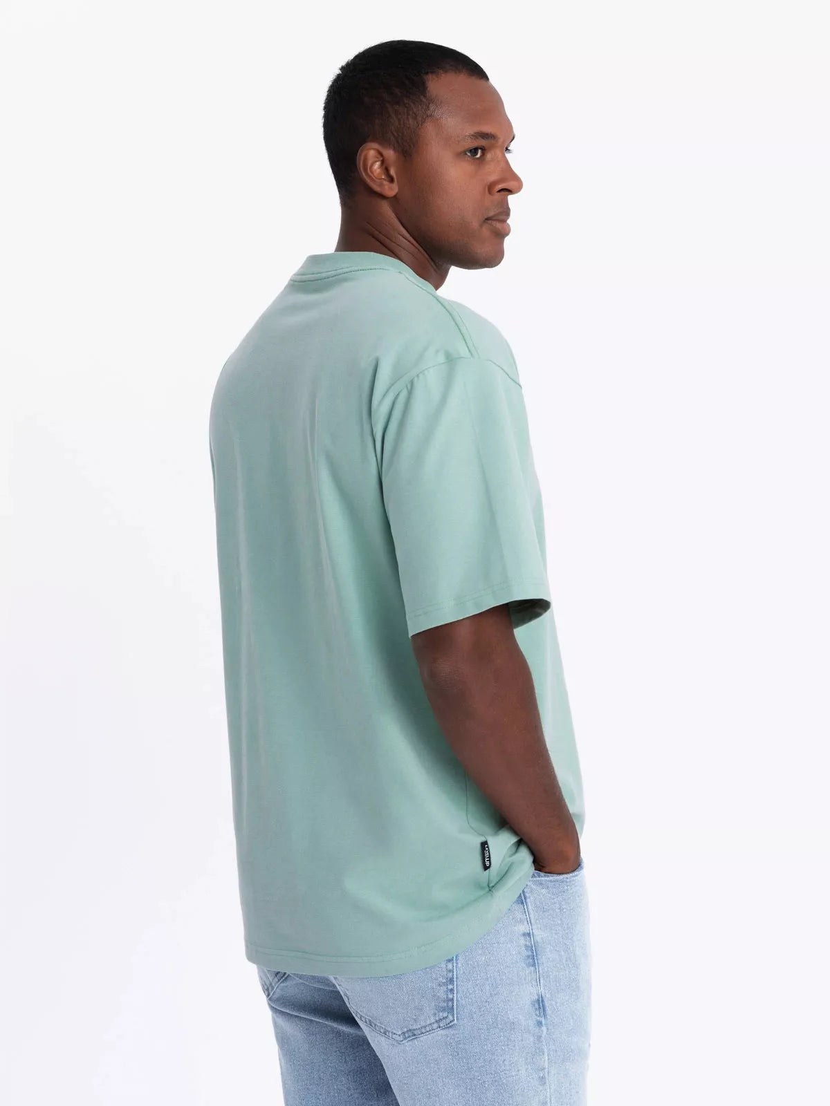 Vīriešu piparmētru krāsas T-krekls Doman