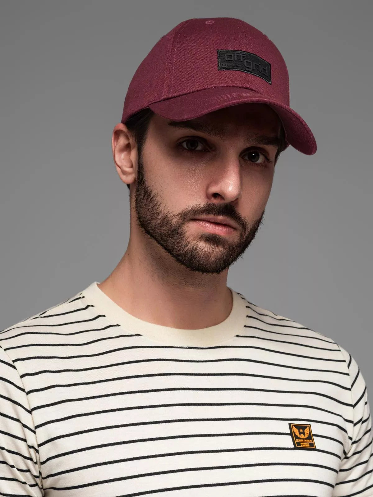 Unisex bordo cepure Grid