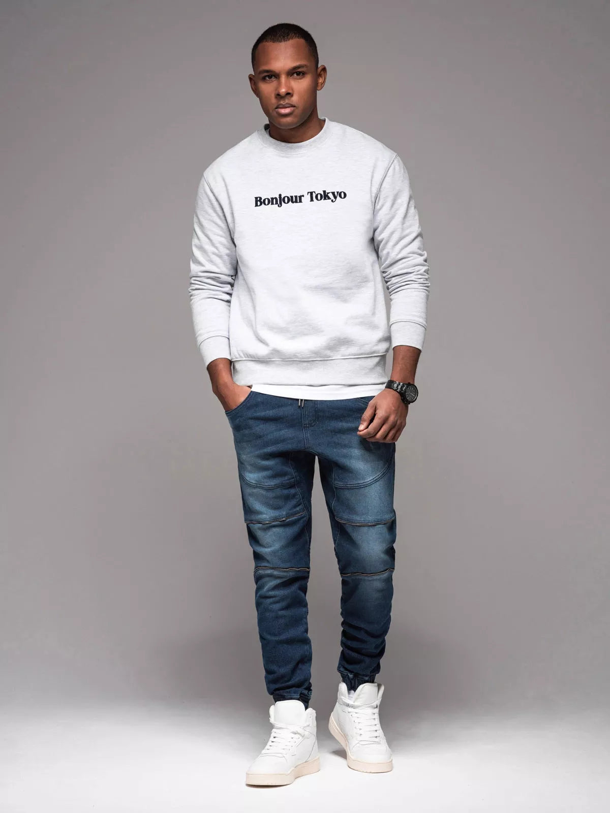 Vīriešu zilas jogger bikses Adren