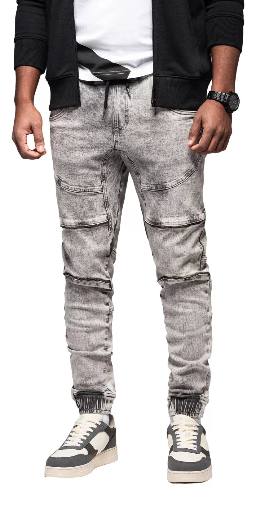 Vīriešu pelēkas joggerbikses Adren