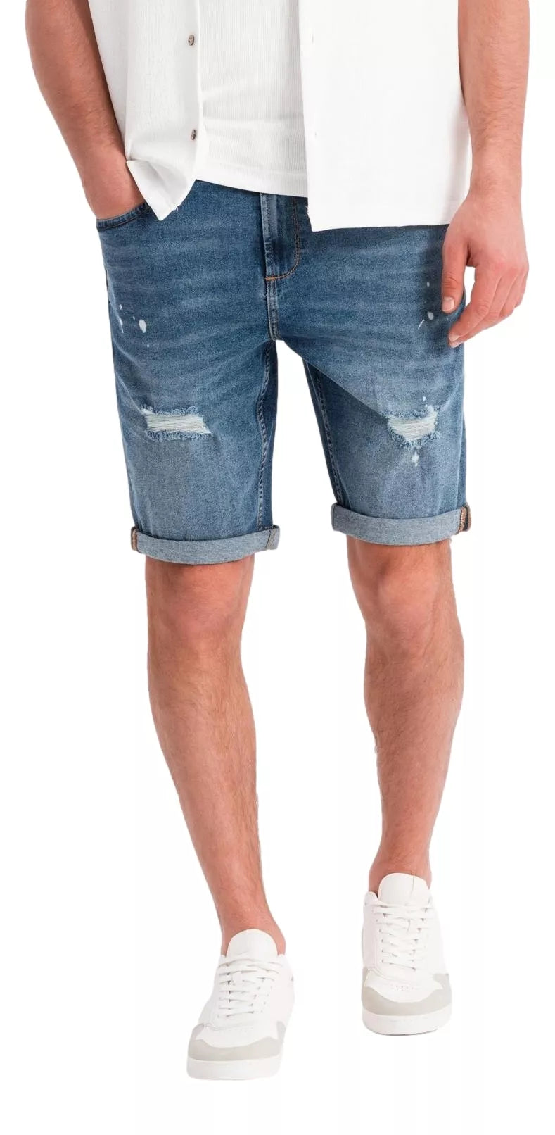 Vīriešu zili džinsa šorti Braco