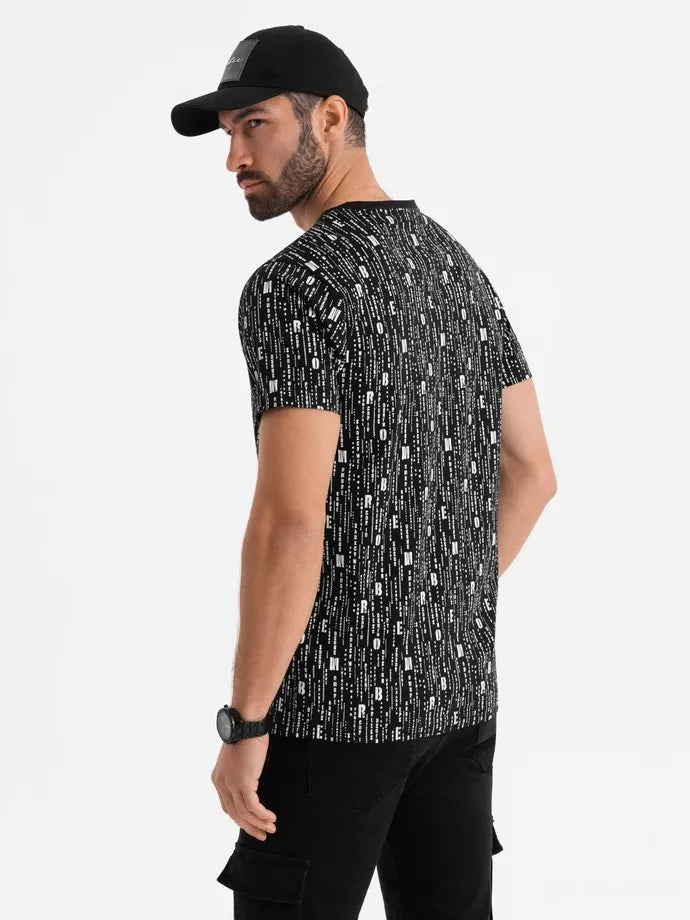 Vīriešu melns T-krekls Authentic