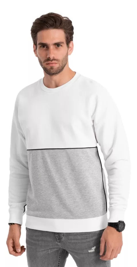 Vīriešu balts/pelēks džemperis Tomson