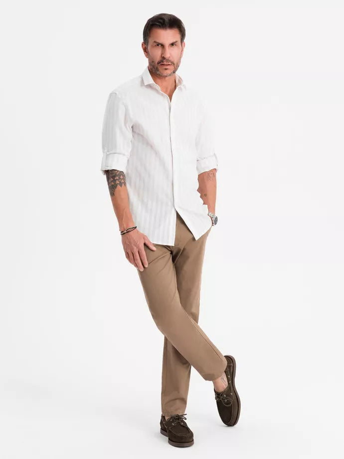 Vīriešu brūnas bikses Tuman