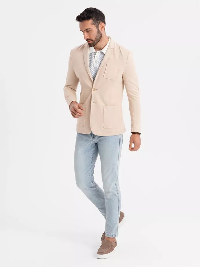 Vīriešu brūna jaka Azan