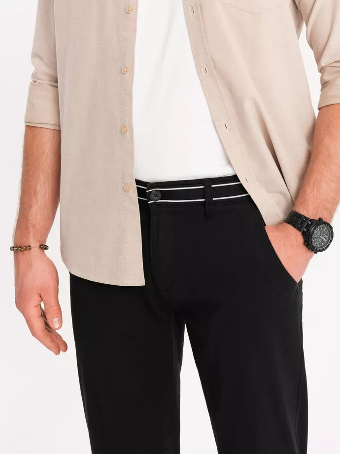 Vīriešu melnas bikses Adam