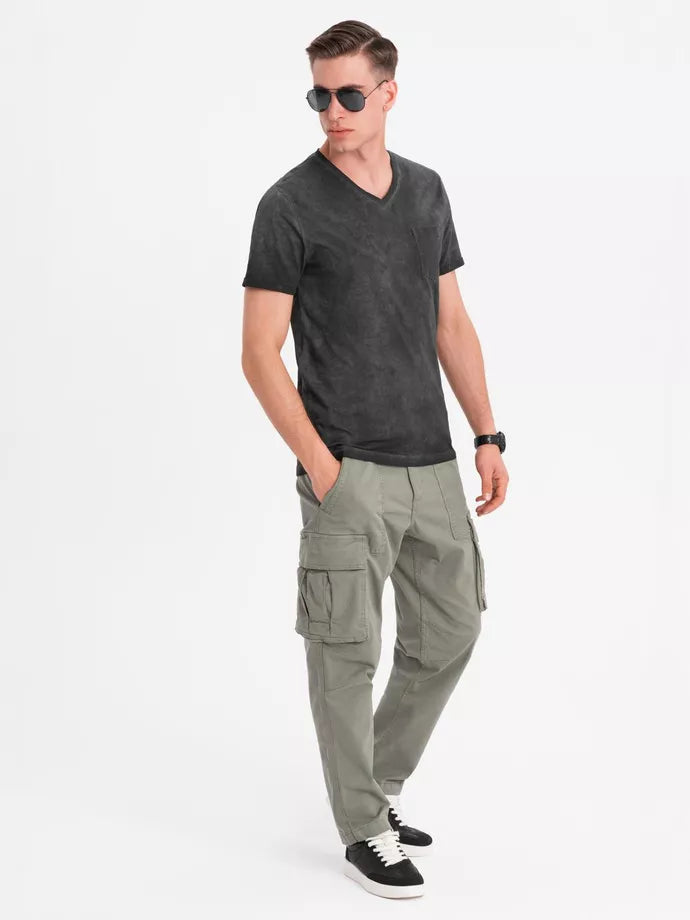 Vīriešu melns T-krekls Montel