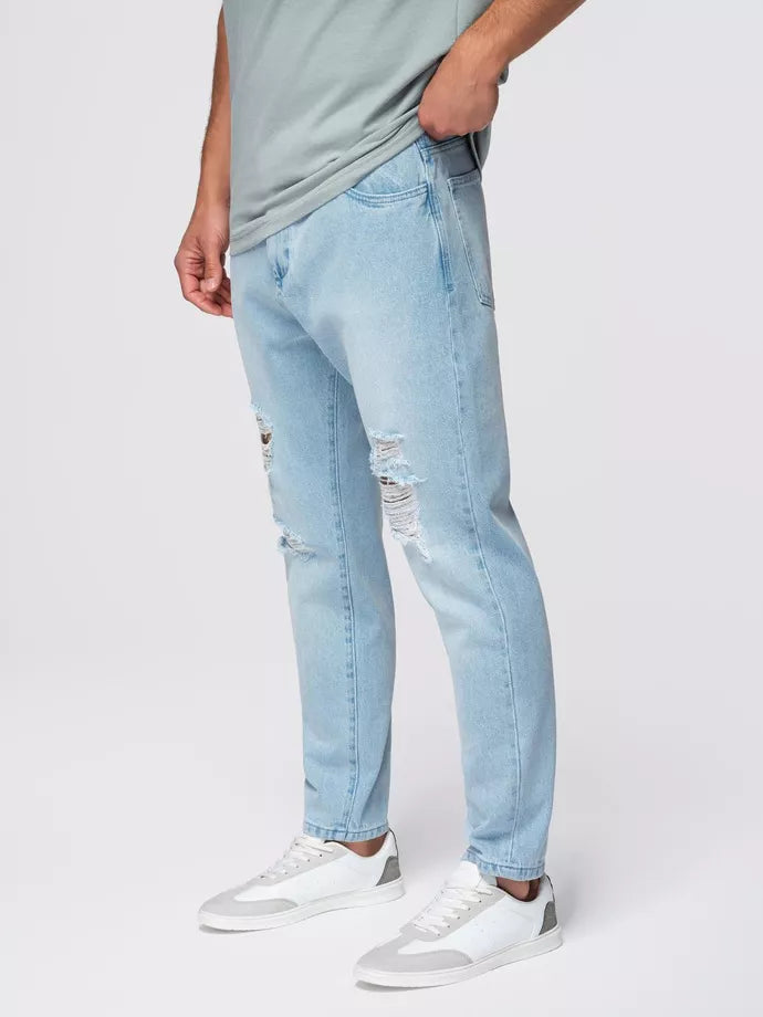 Vīriešu gaiši zilas džinsa bikses Grozs