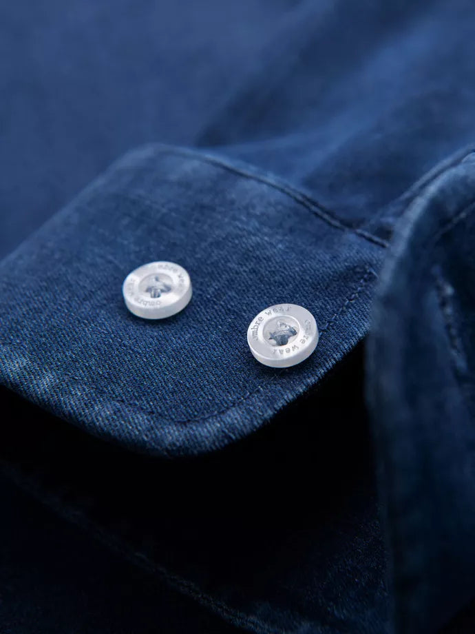 Vīriešu džinsa tumši zils krekls Mant