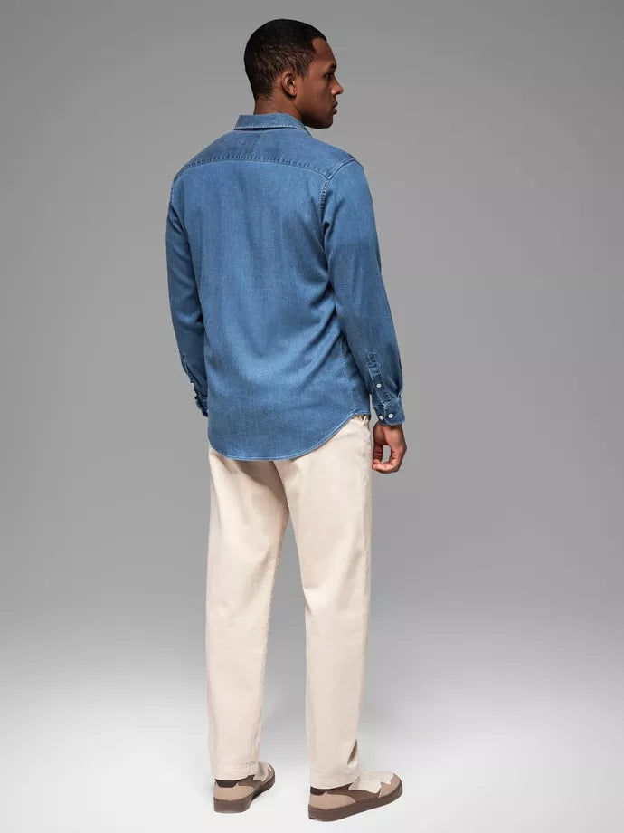 Vīriešu džinsa zils krekls Mant