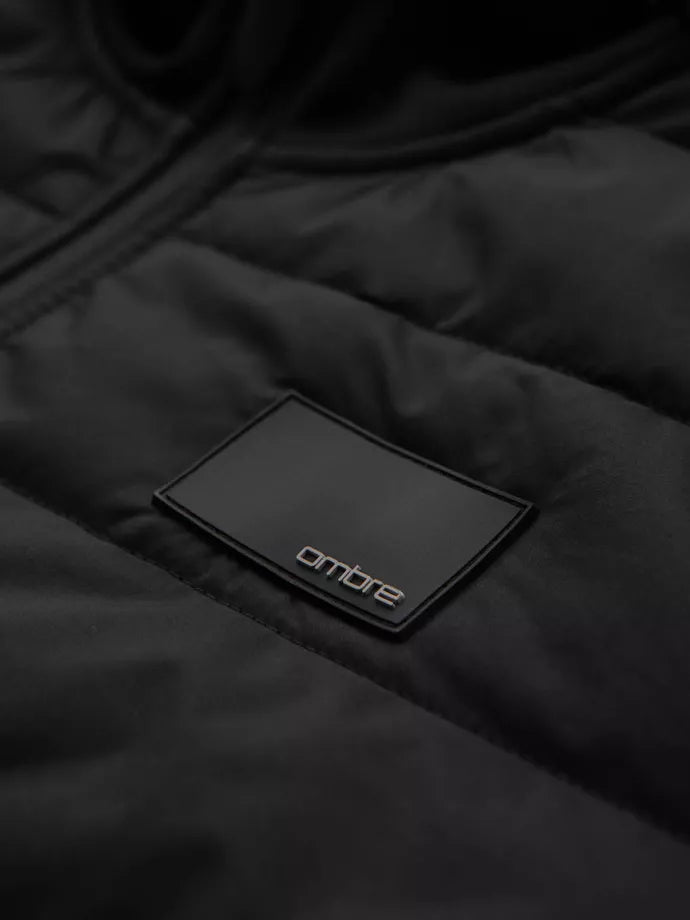 Vīriešu melna jaka Munt