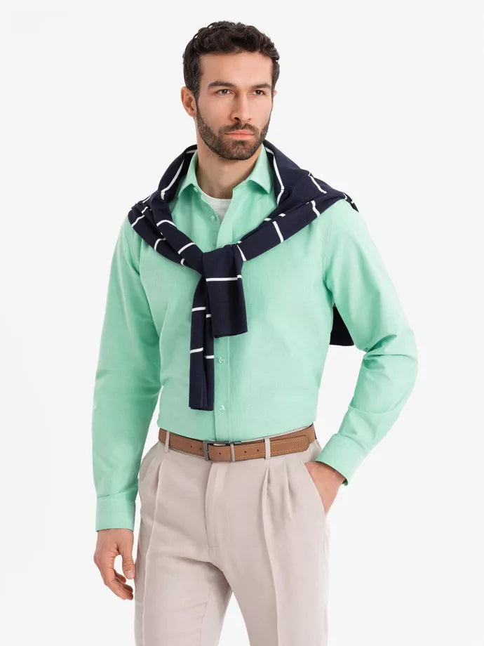 Vīriešu krekls piparmētru krāsā Adrian