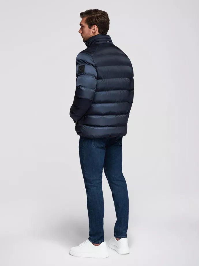 Vīriešu stepēta tumši zila jaka Wudi