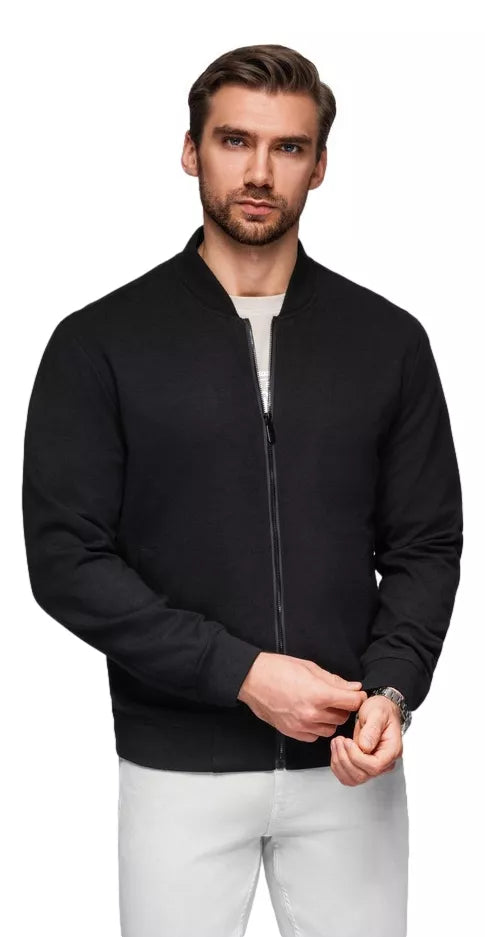 Vīriešu melna jaka Ornet