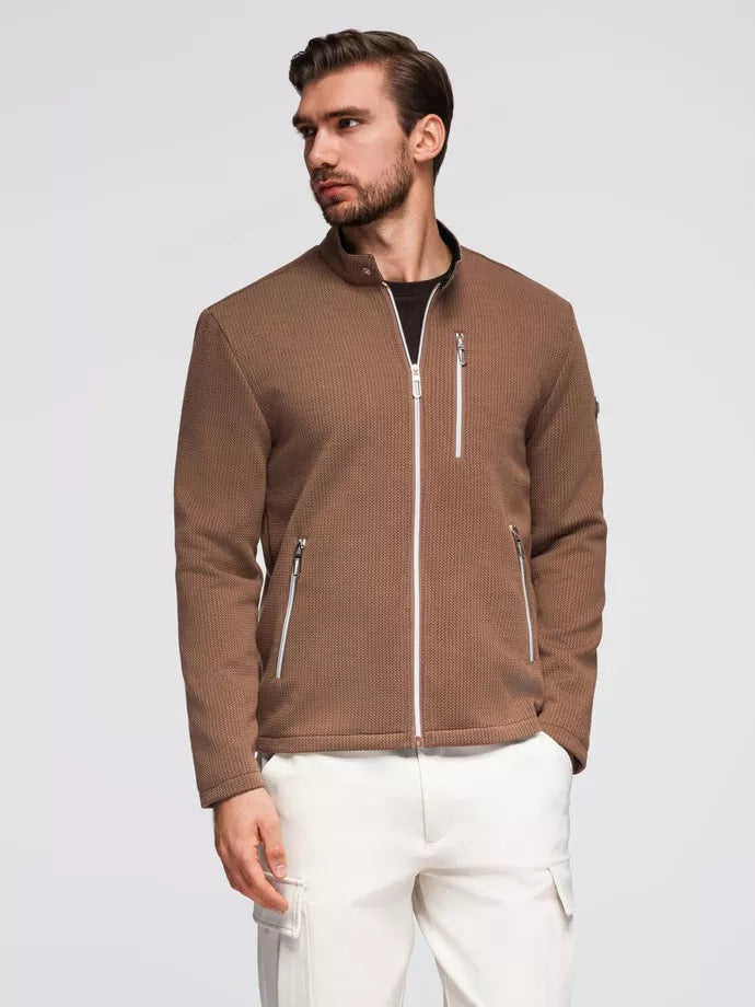 Vīriešu brūna jaka Aron