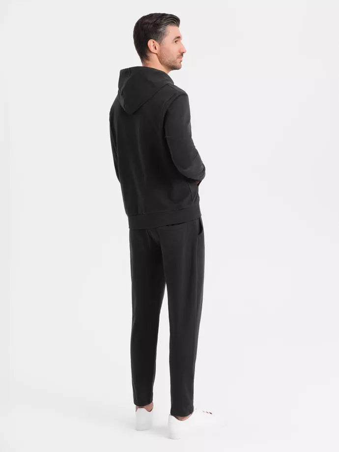 Vīriešu melns atpūtas kostīms Denat