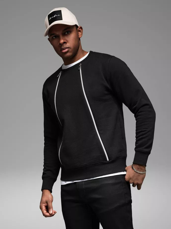 Vīriešu melns džemperis Anum