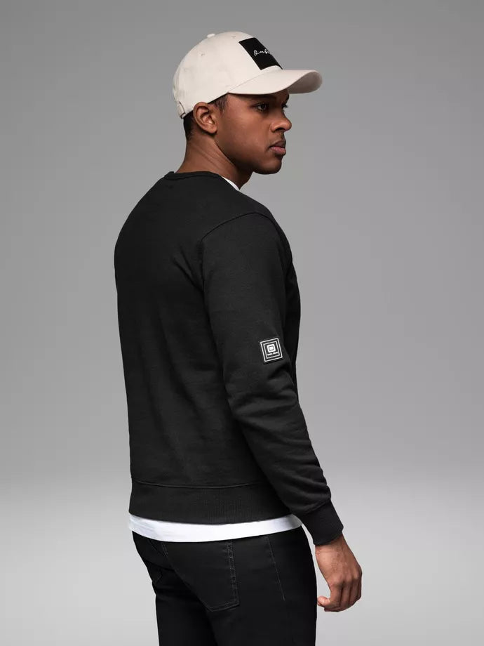 Vīriešu melns džemperis Anum