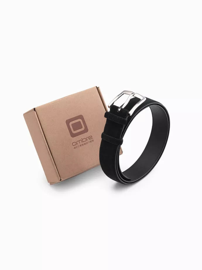 Vīriešu melnā josta Breds