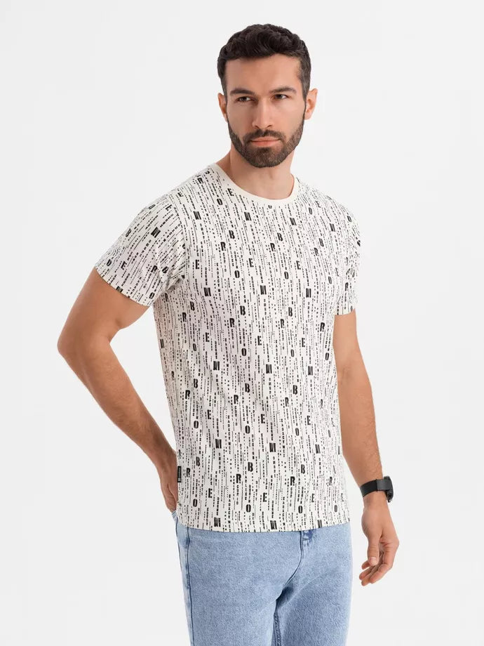 Vīriešu balts T-krekls Authentic