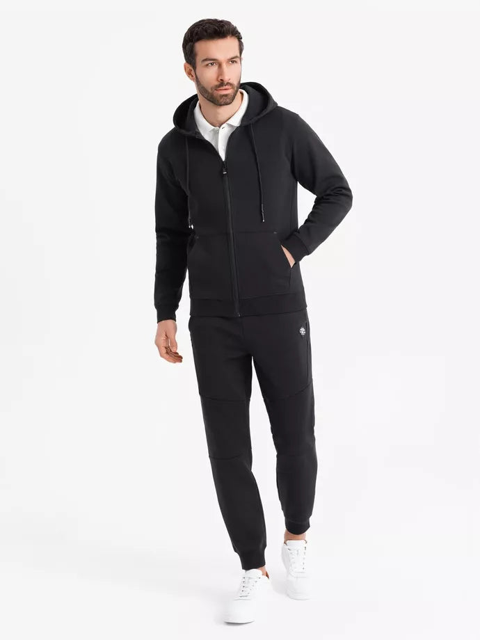 Vīriešu melns džemperis Adal