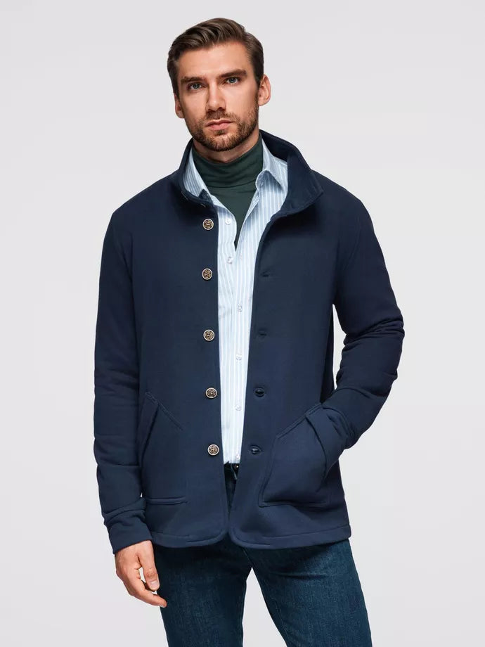 Vīriešu tumši zils džemperis Leo