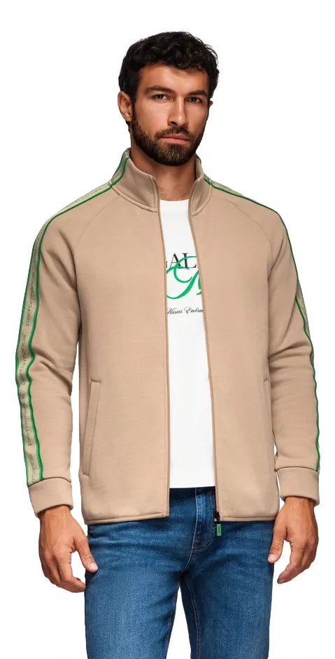 Vīriešu gaiši brūns sporta džemperis