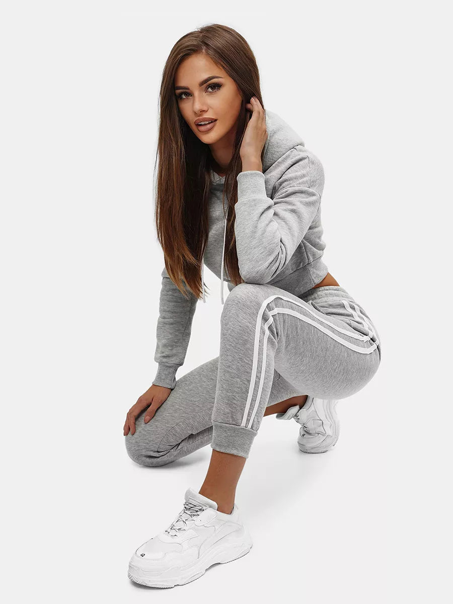 Gaiši pelēks sieviešu komplekts Semin