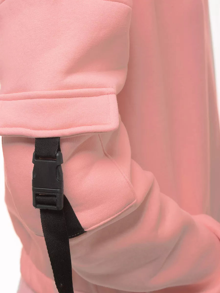 Gaiši rozā sieviešu džemperis Caroline