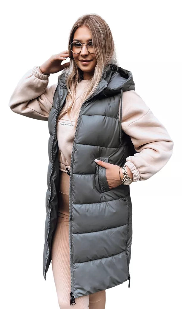 Gara pelēka veste ar kapuci Far