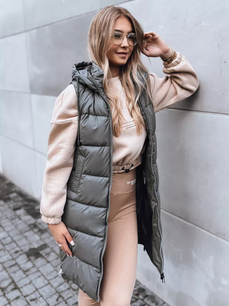 Gara pelēka veste ar kapuci Far