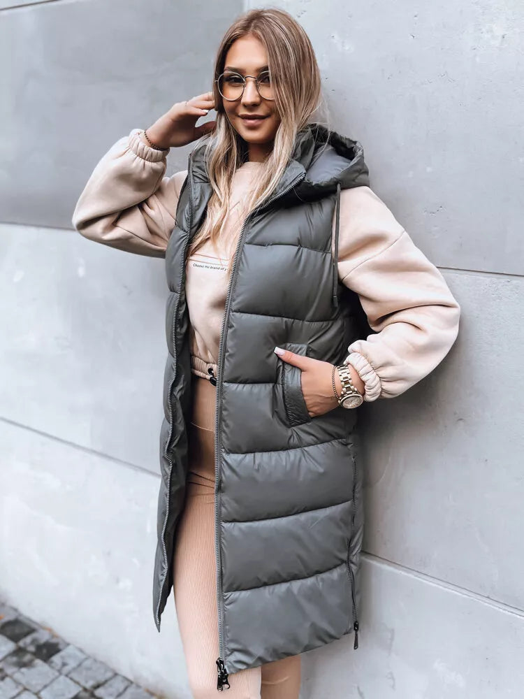 Gara pelēka veste ar kapuci Far