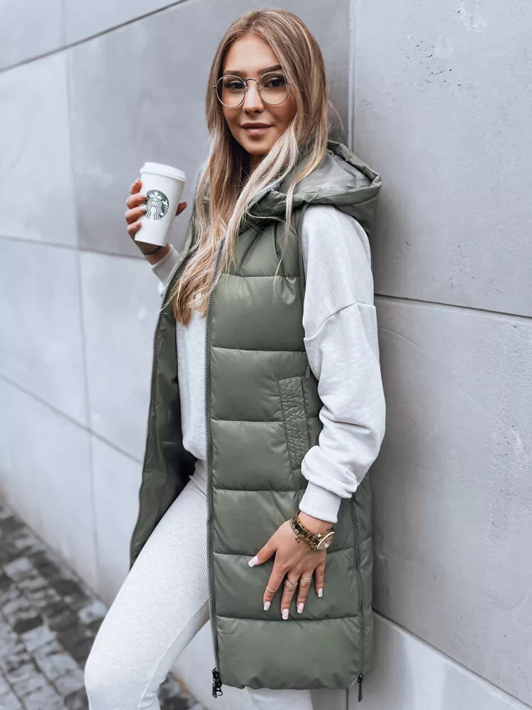 Gara zaļa veste ar kapuci Far