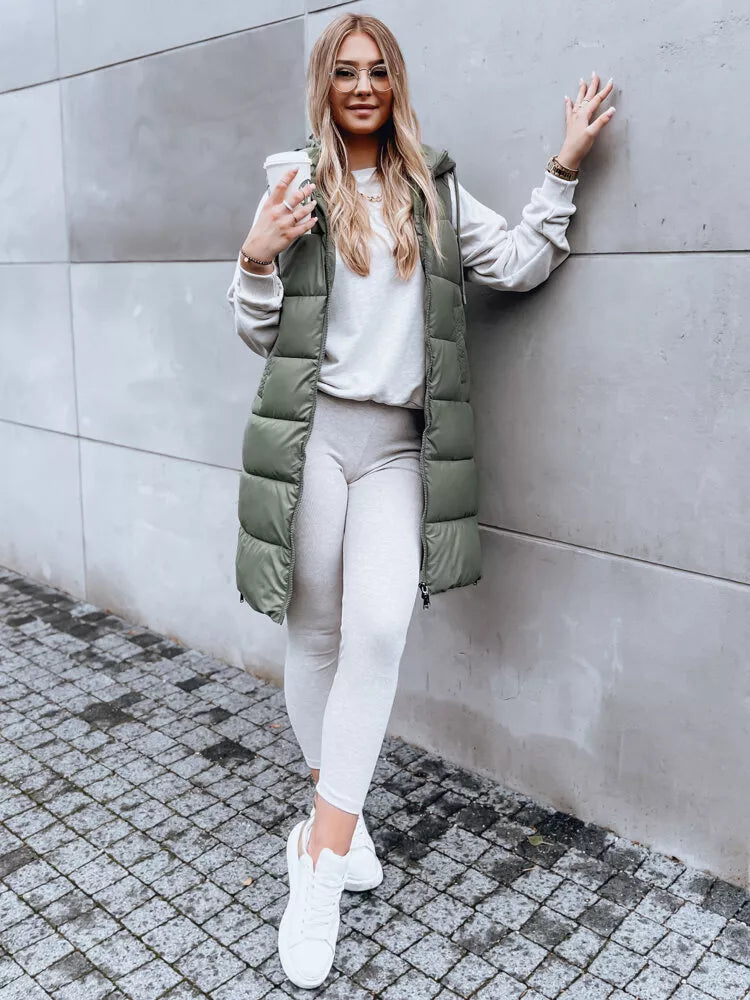 Gara zaļa veste ar kapuci Far