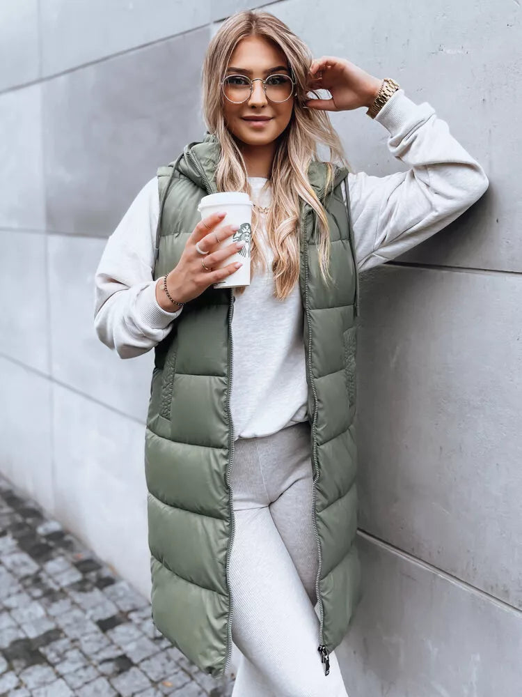 Gara zaļa veste ar kapuci Far