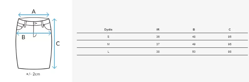 Gari džinsa zili svārki Virton