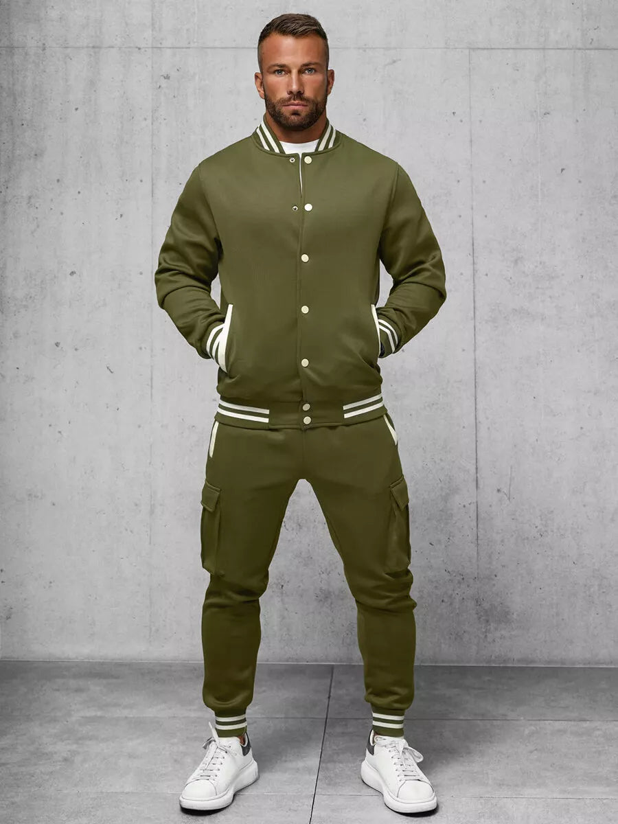 Vīriešu uzvalks haki krāsā ar nelielu defektu, zīmols Styven.