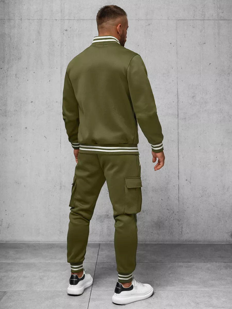 Vīriešu uzvalks haki krāsā ar nelielu defektu, zīmols Styven.