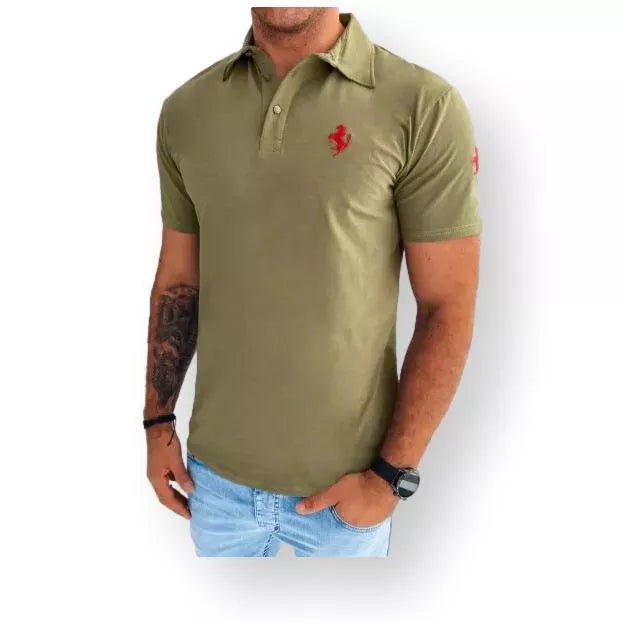 Khaki krāsas polo krekls Horen