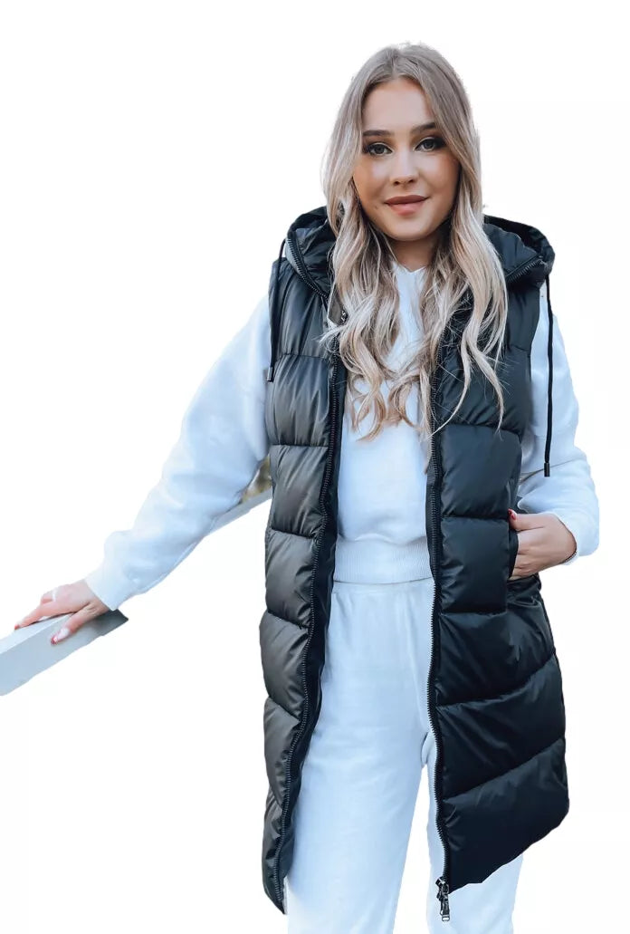 Gara melna veste ar kapuci Far