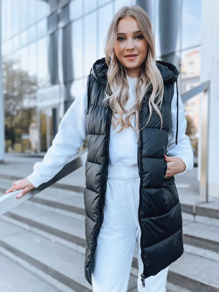 Gara melna veste ar kapuci Far